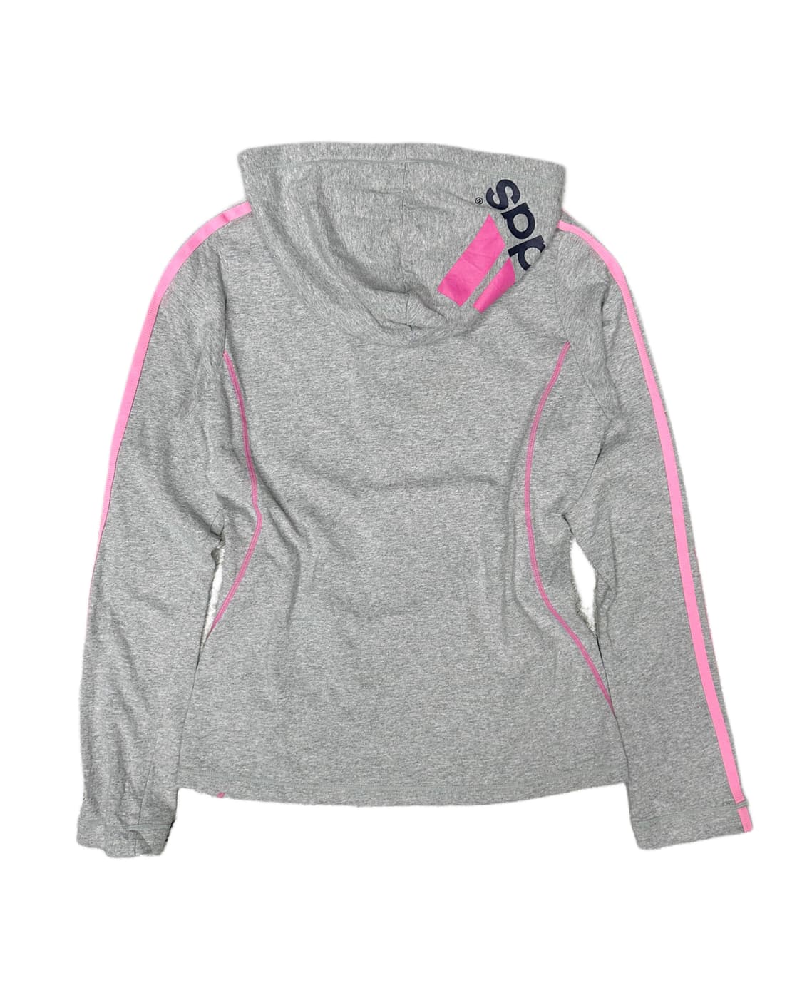 pink logo grey hood zip-up 상품이미지5