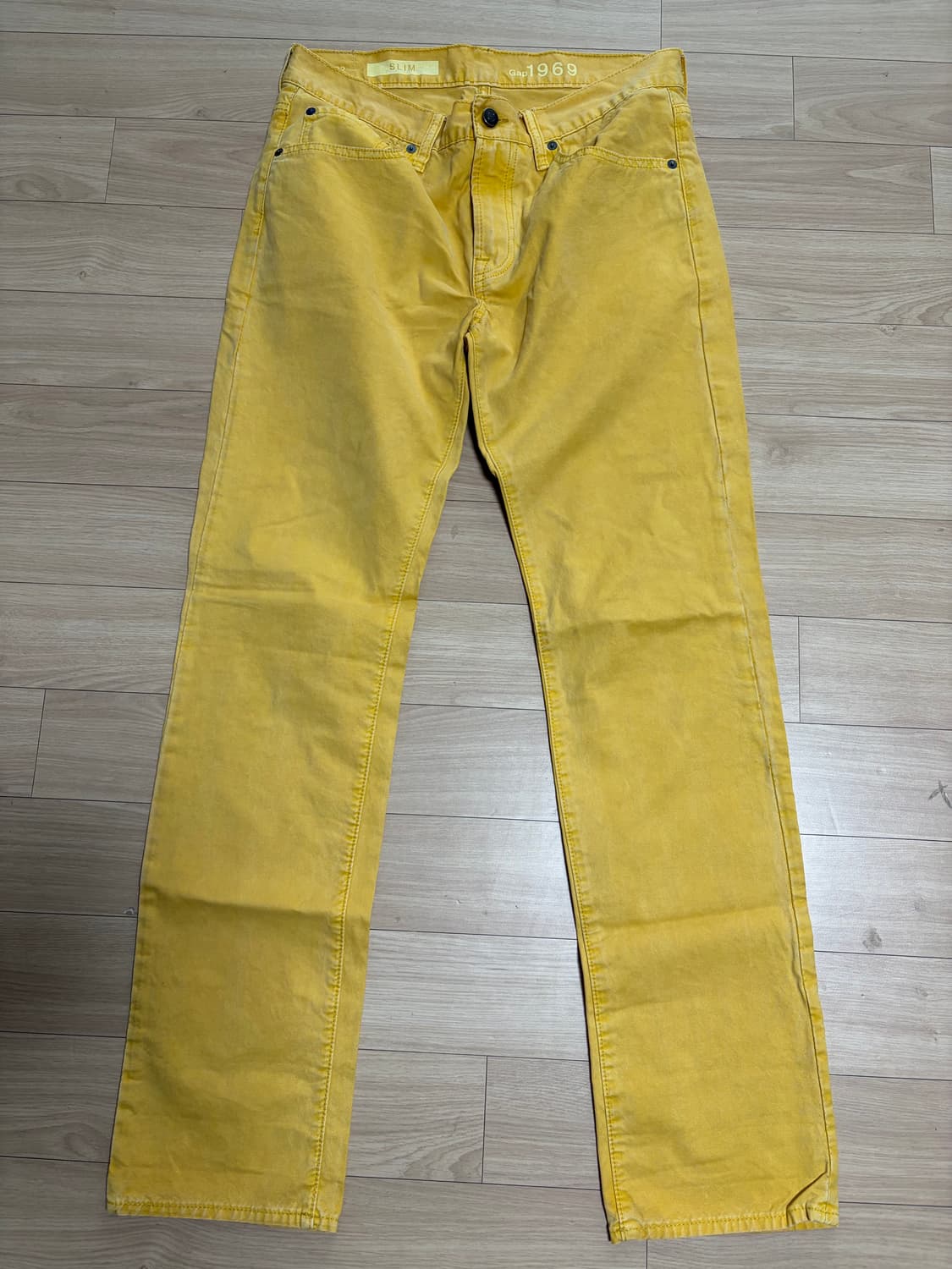 (일괄) Gap 1969 링스펀 스플래터 데님 & 슬림 머스타드 팬츠  상품이미지7