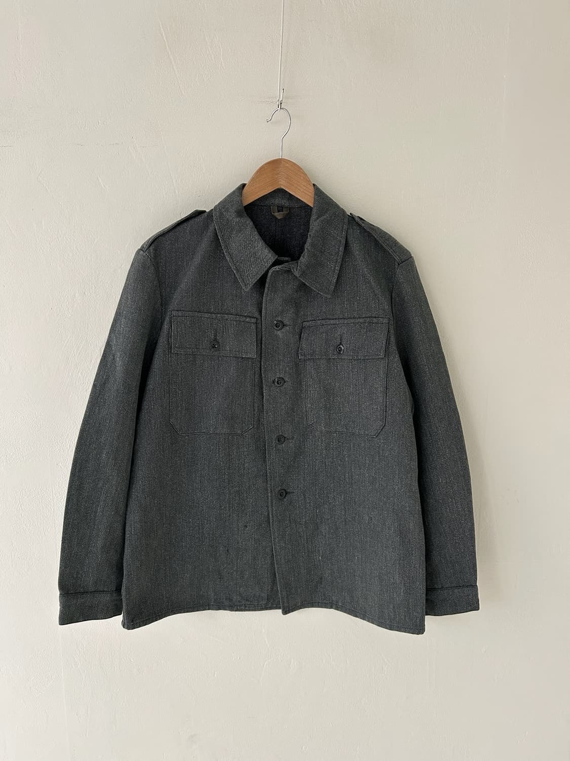 50-60's Swiss army denim Fatigue  Jacket 상품이미지1