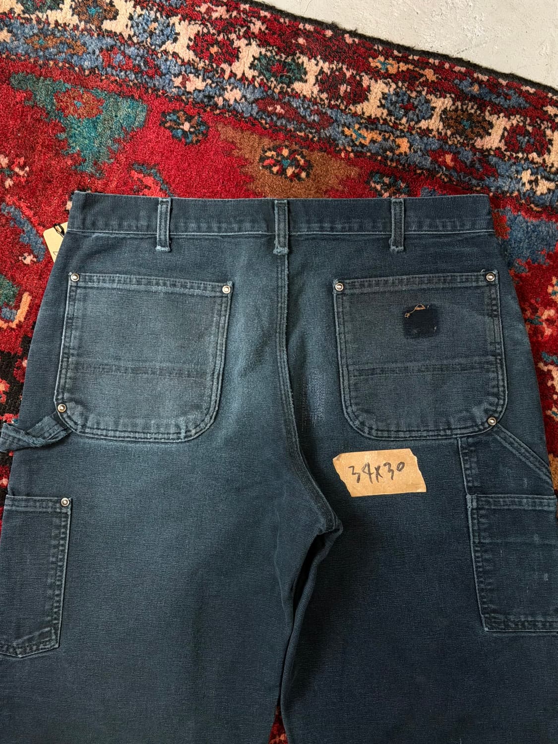 OG 칼하트 더블니 블랙 칼하트 B136 썩블니 상품이미지6