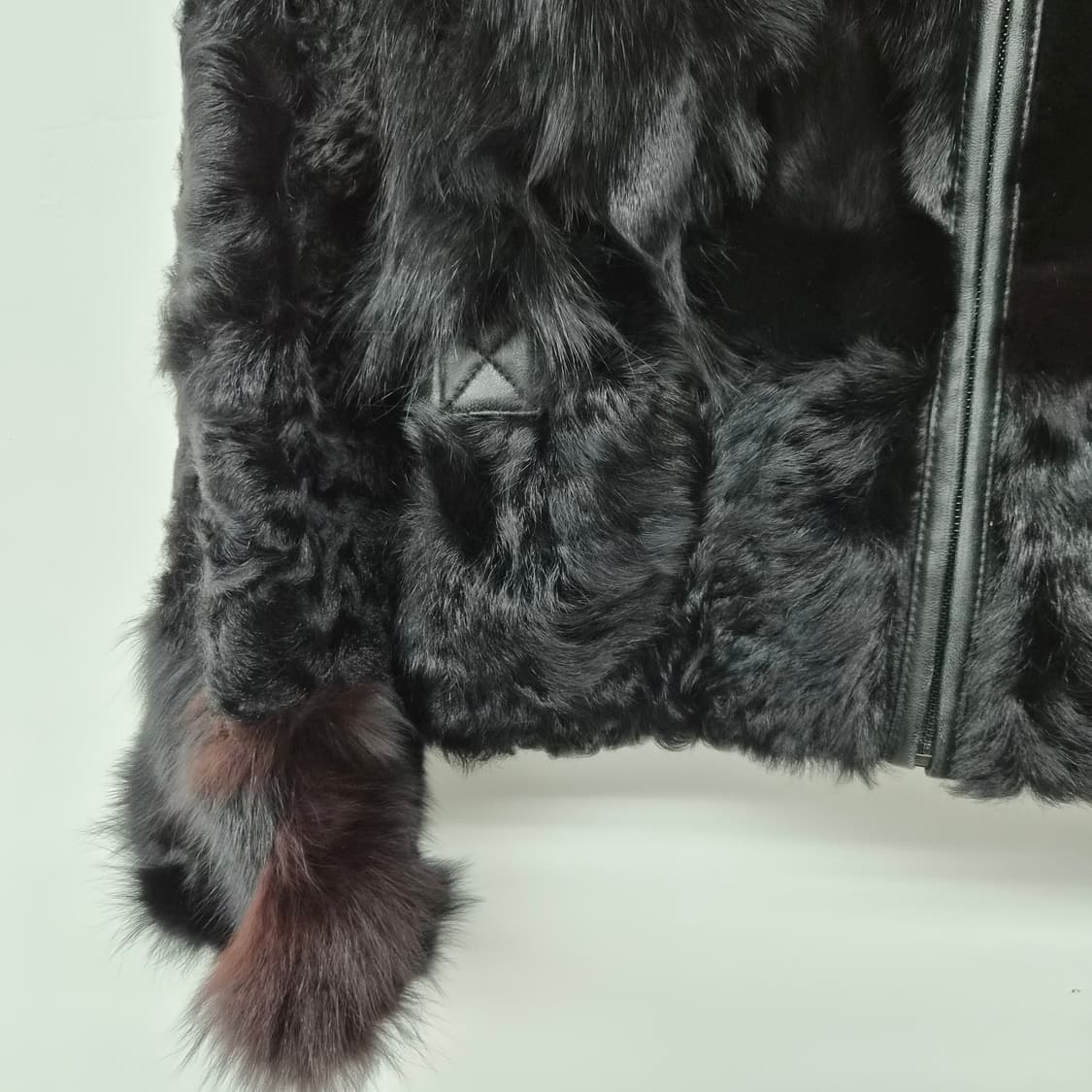 폭스 블랙 퍼 자켓 여성 77 상품이미지2