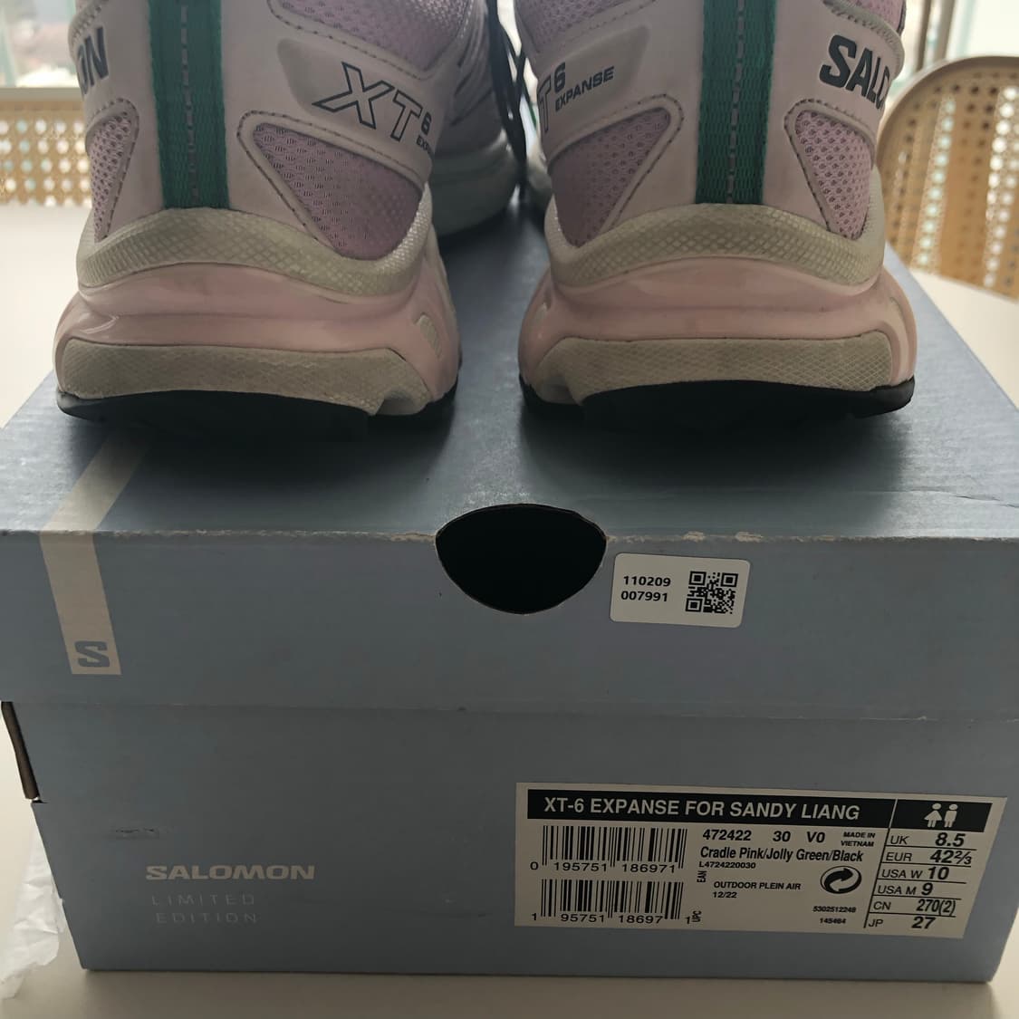 [42.5] 살로몬x샌디리앙 XT-6 핑크 상품이미지7