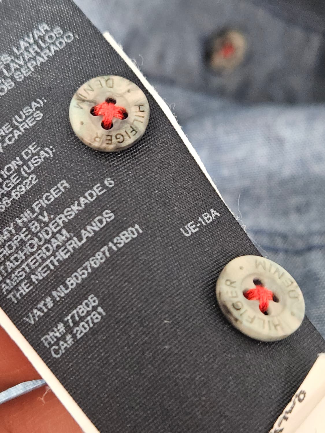 타미힐피거 데님 카라 반팔 미니원피스 M 상품이미지5