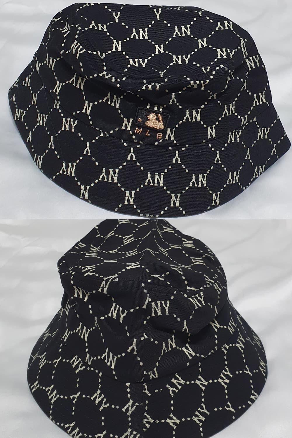 블랙 샴페인골드 레터링 벙거지 모자 버킷햇 상품이미지8