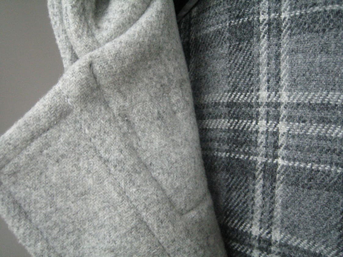 빈티지 후드 더플 코트 라이트 그레이 상품이미지9