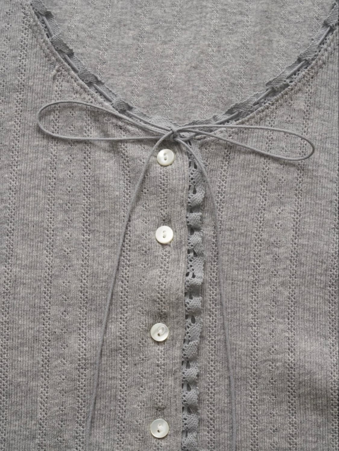 새상품) 더바넷 라비올 레이스 Ravioli Lace Button-Up 상품이미지3