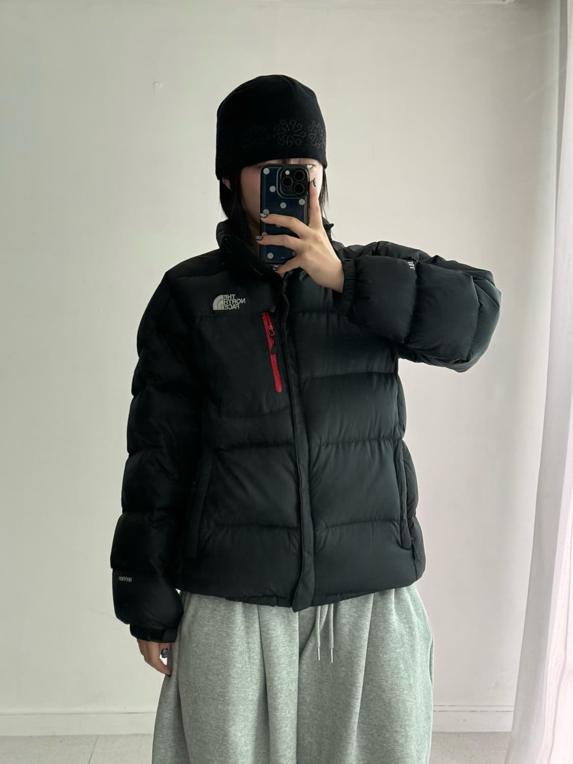 노스페이스 블랙 패딩 상품이미지1