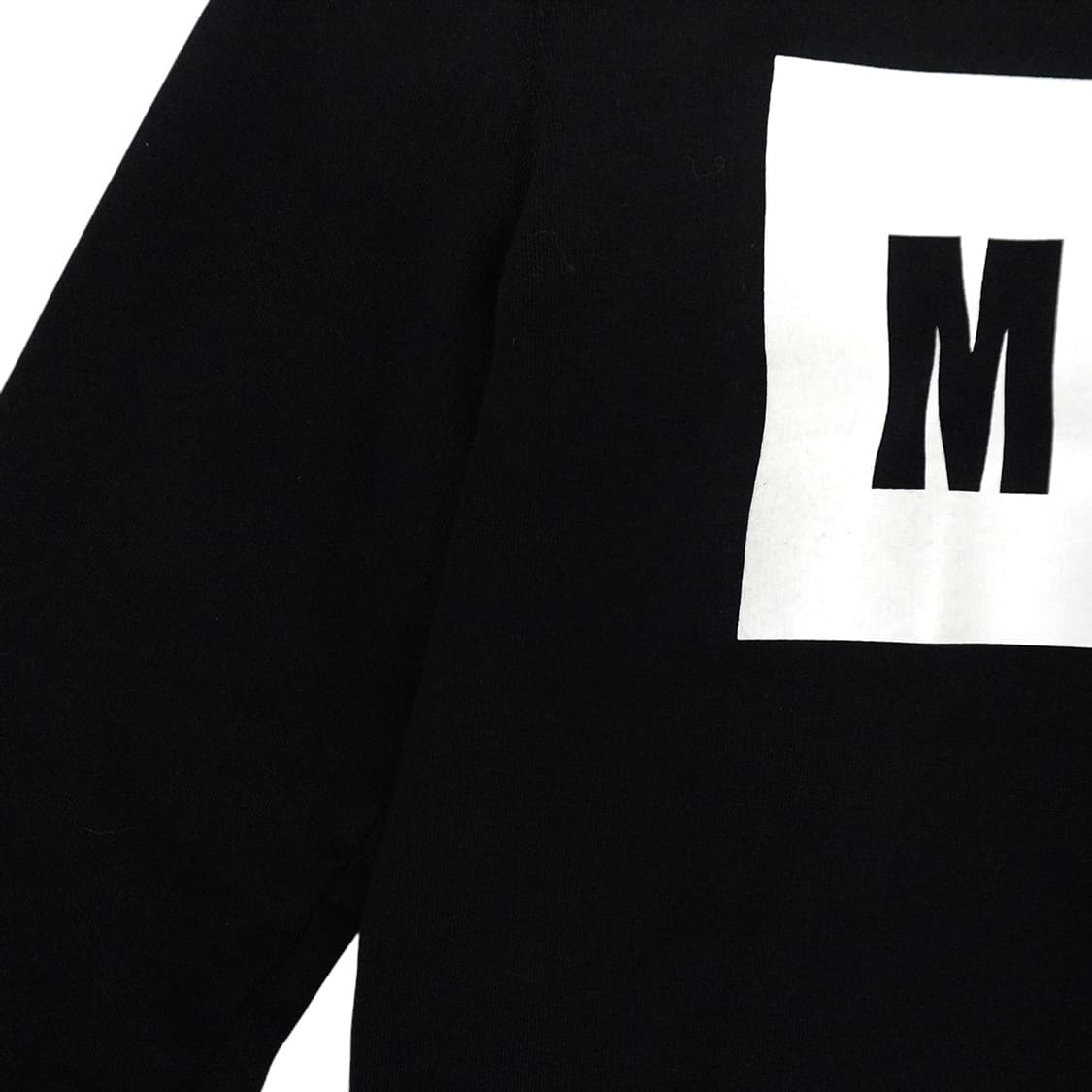 MSGM 박스 로고 맨투맨 블랙  상품이미지2