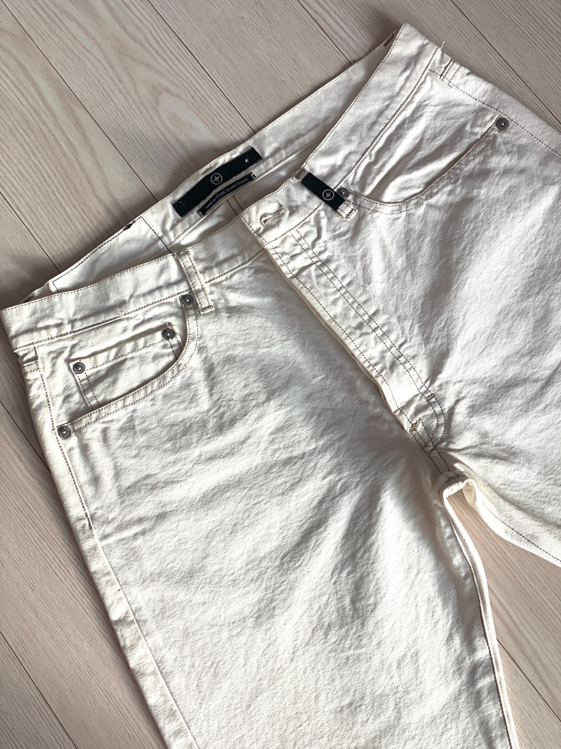  스톤아일랜드 아이보리 치노 레귤러 핏 31~32 사이즈 상품이미지4