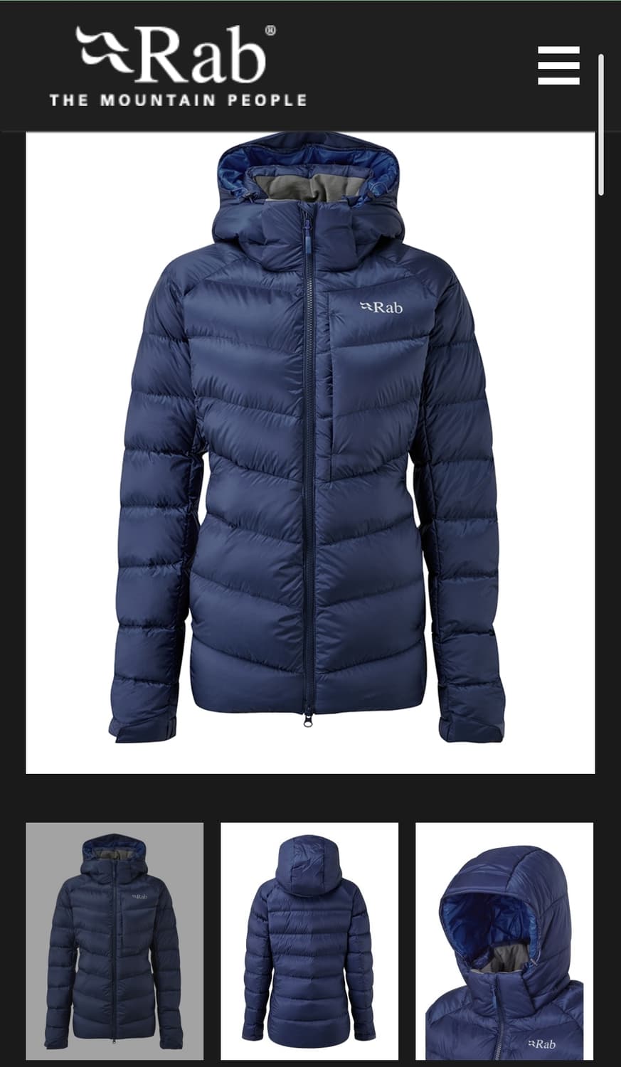 rab 여성 액시언 프로 자켓 패딩 우모복 S 상품이미지5