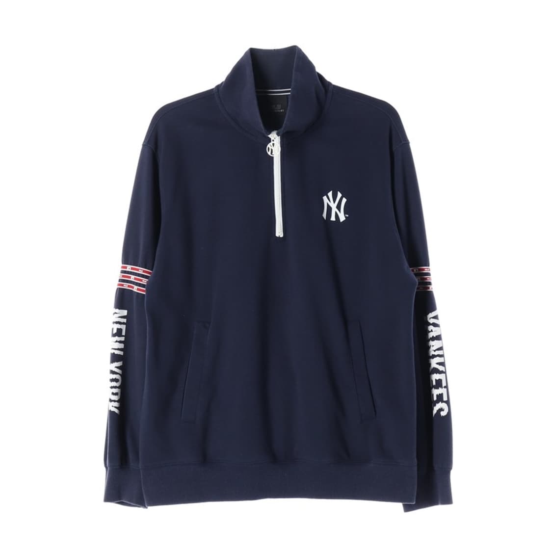 MLB 뉴욕양키스 사이드 라인 하프집업 맨투맨 L 상품이미지1