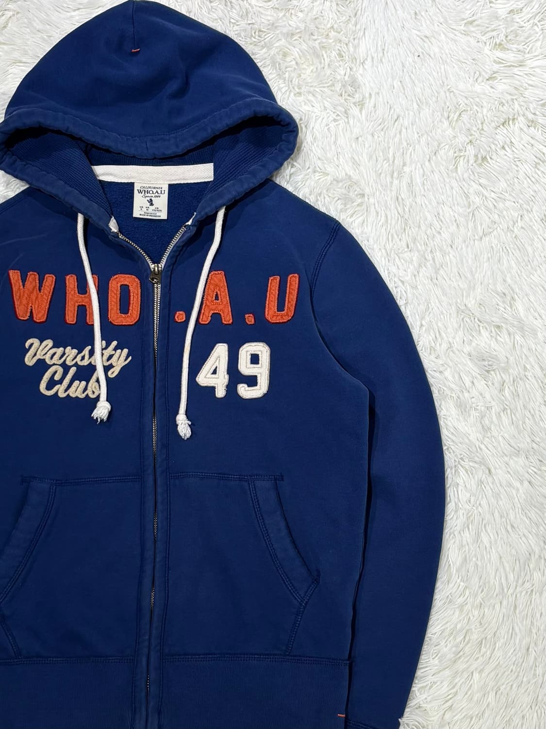 후아유 빅로고 후드집업 상품이미지5