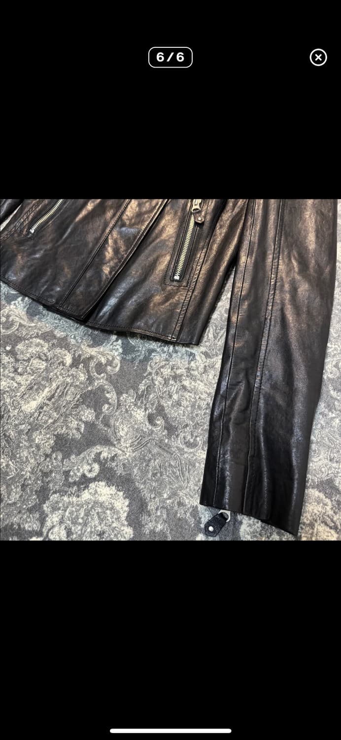 crop lambskin leather jacket 상품이미지6