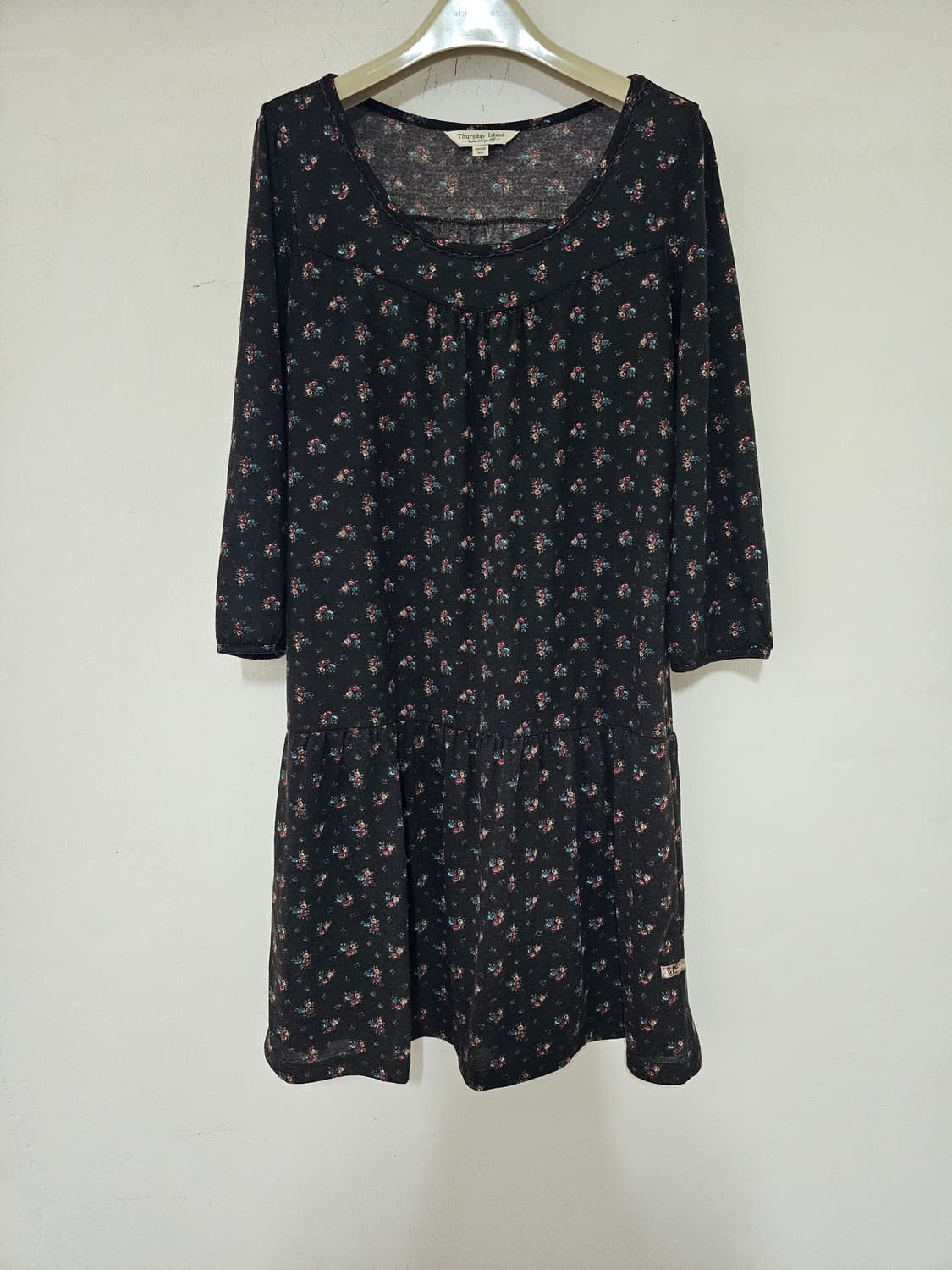 써스데이아일랜드  진갈색 7부  원피스 M. 상품이미지3