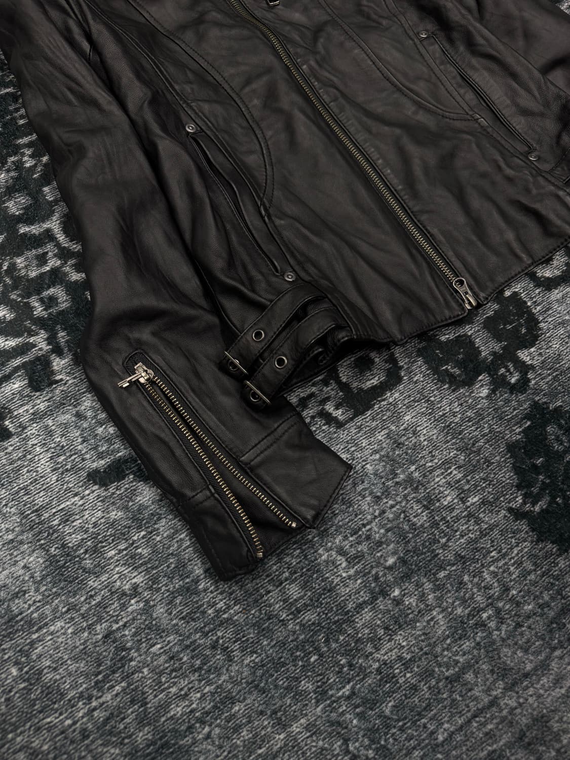 Edge rupert leather hood rider jacket 상품이미지4