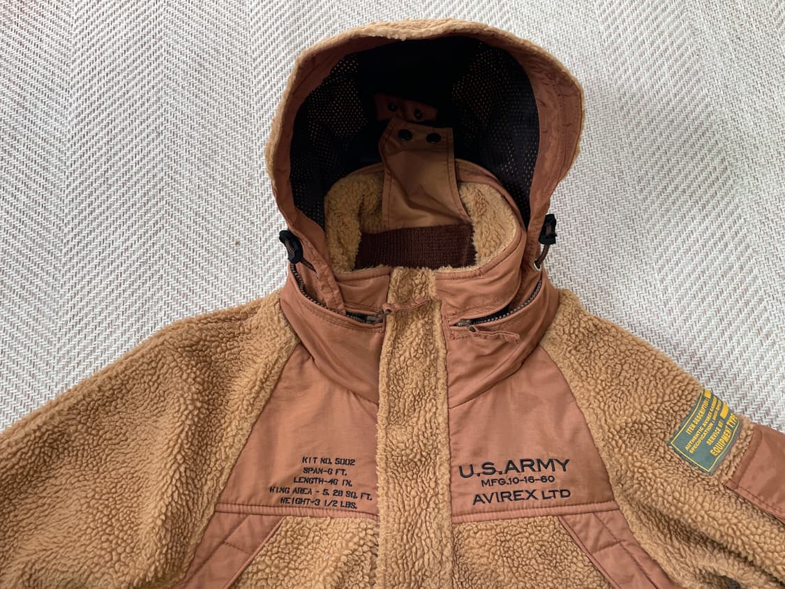 아비렉스 Ltd U.S army MFG 쉐르파 후드자켓 상품이미지10