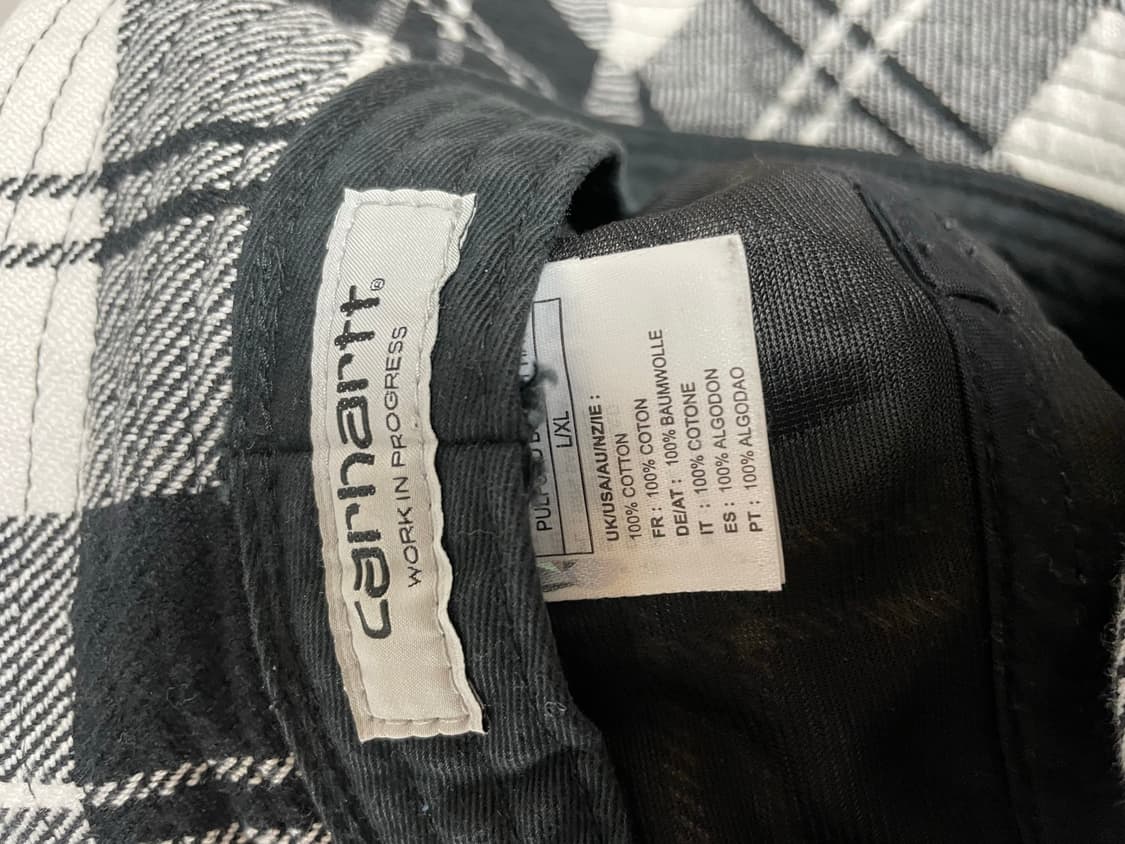칼하트wip 체크 버킷햇(L/XL) 상품이미지2