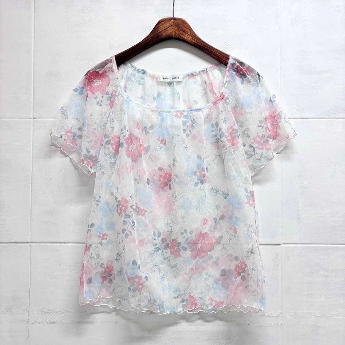 dada de epatant 시스루 플라워 블라우스 L JPN 상품이미지1