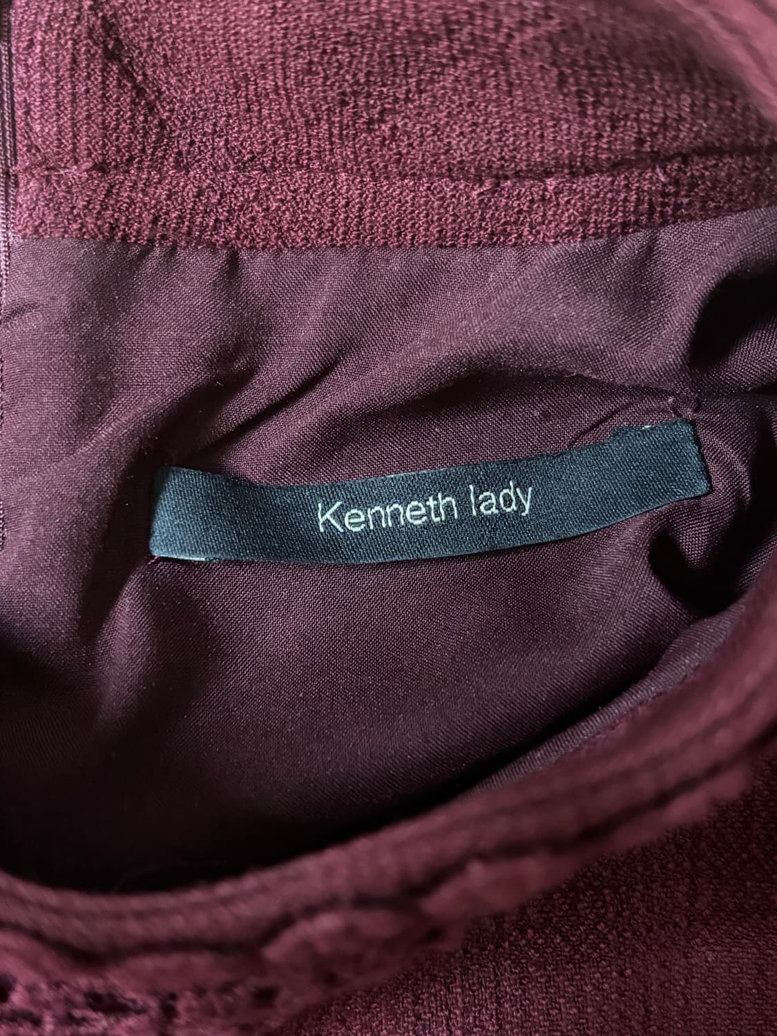 Kenneth lady 레이스 트리밍 원피스 상품이미지2