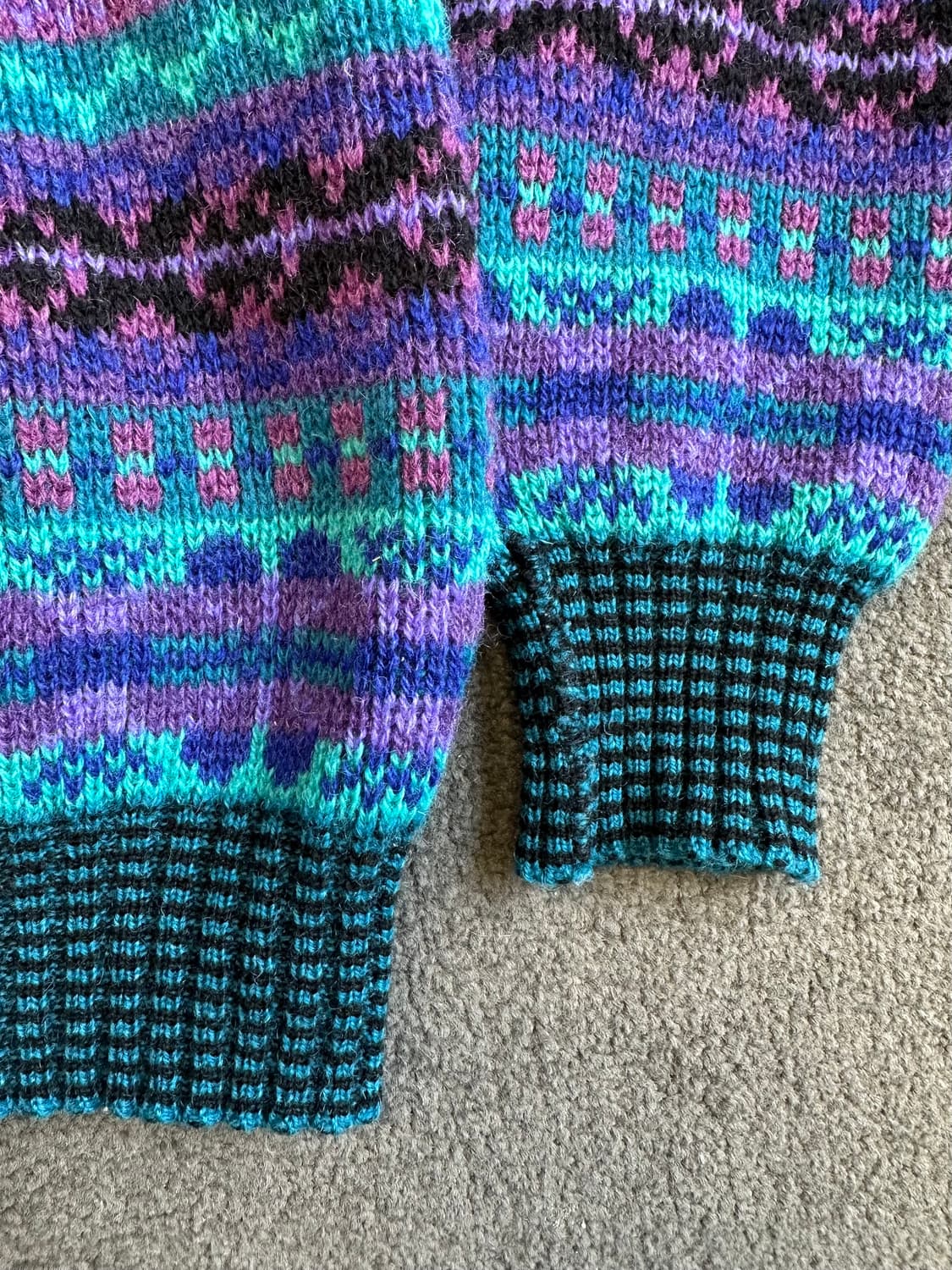 Wendy Lawrence 빈티지 패턴 니트 M 상품이미지2