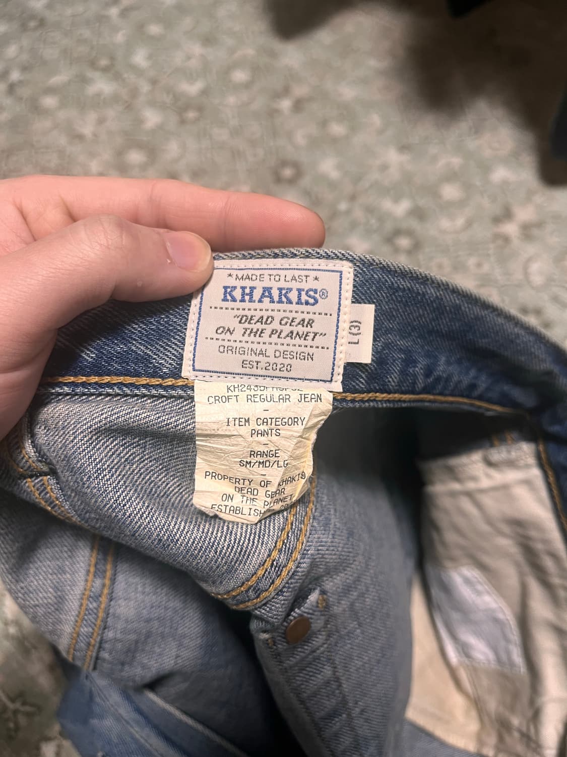 카키스 크로프트 릴렉스 진 상품이미지3