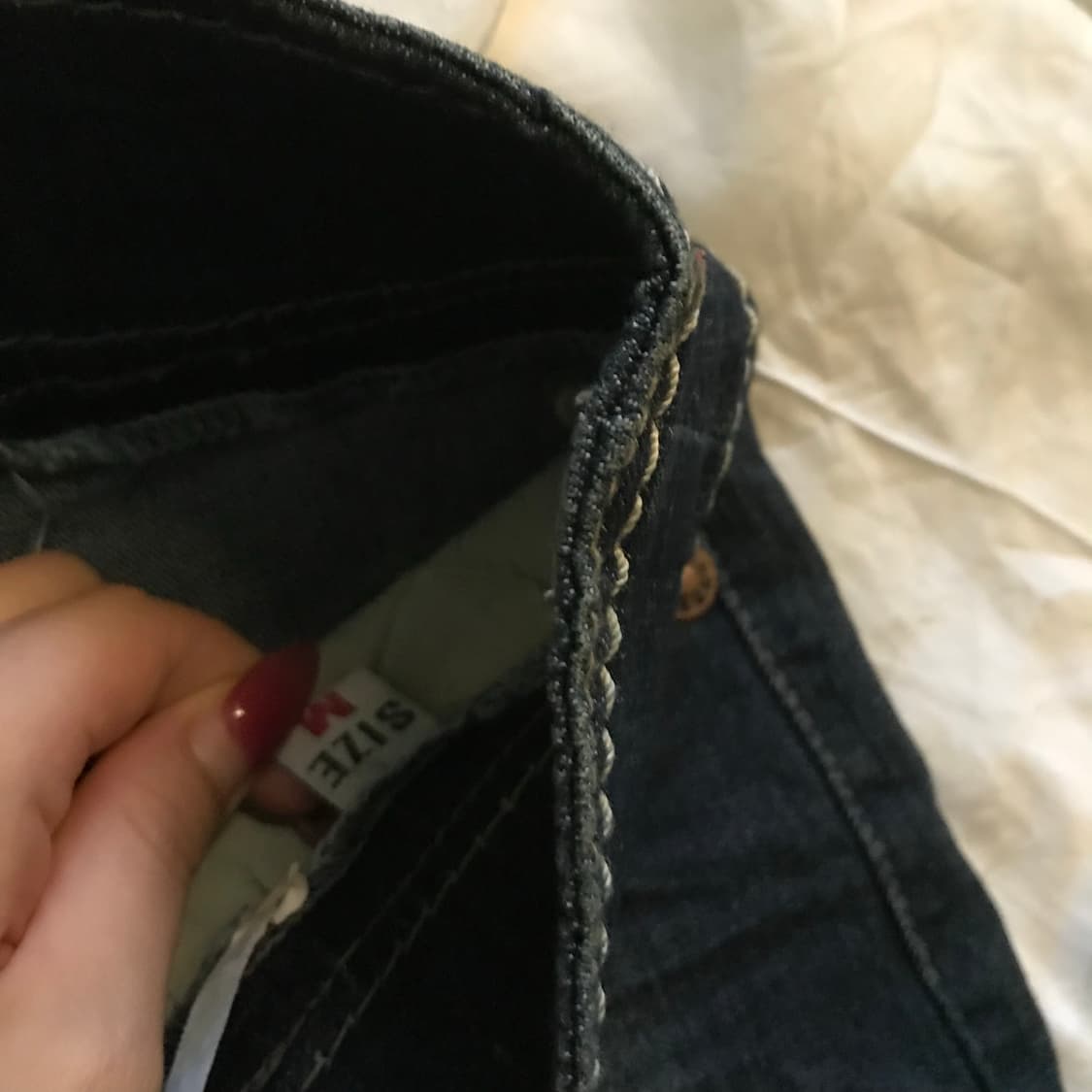 Vintage 빈티지 펑크 워싱 데님 미니스커트 상품이미지5