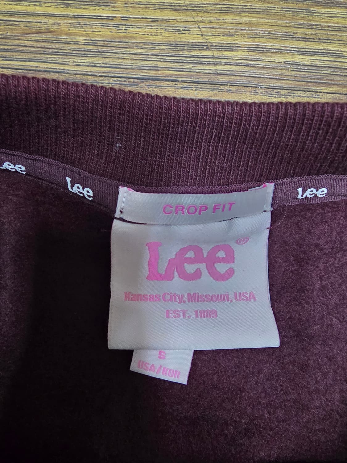 LEE 크롭핏 맨투맨 상품이미지4