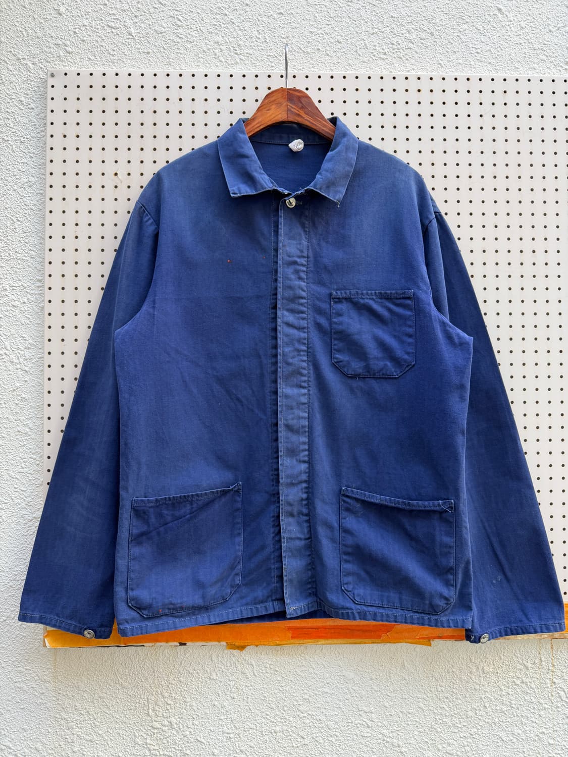 1970s FADED WASHED HBT FRENCH 헤링본프렌치워크자켓 상품이미지1