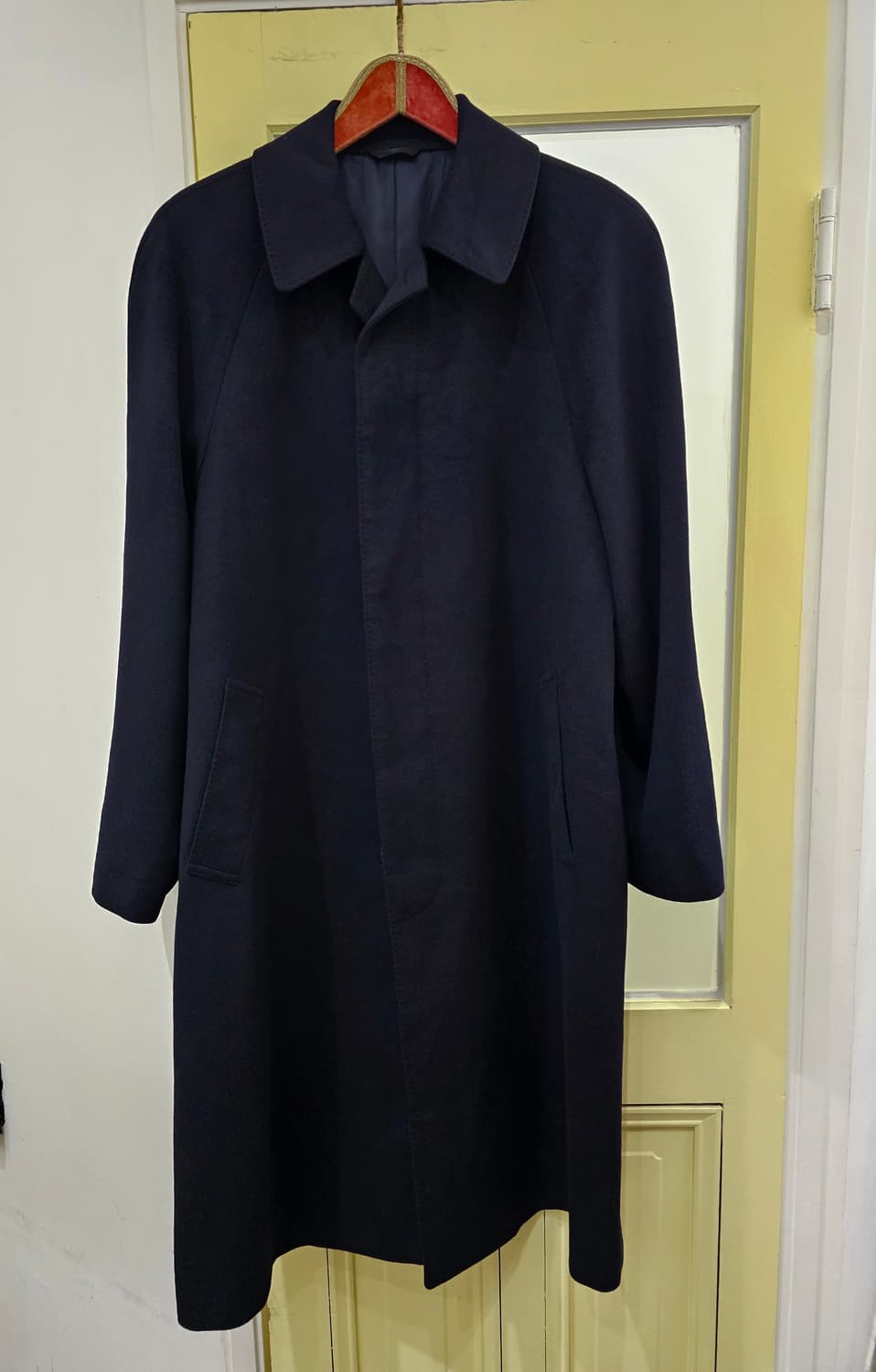 Durban 네이비 퓨어 캐시미어 롱코트 상품이미지3