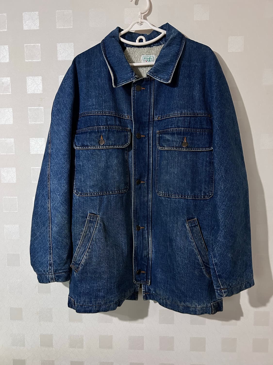 (105) 베네통 안감 양털 데님코트 상품이미지2