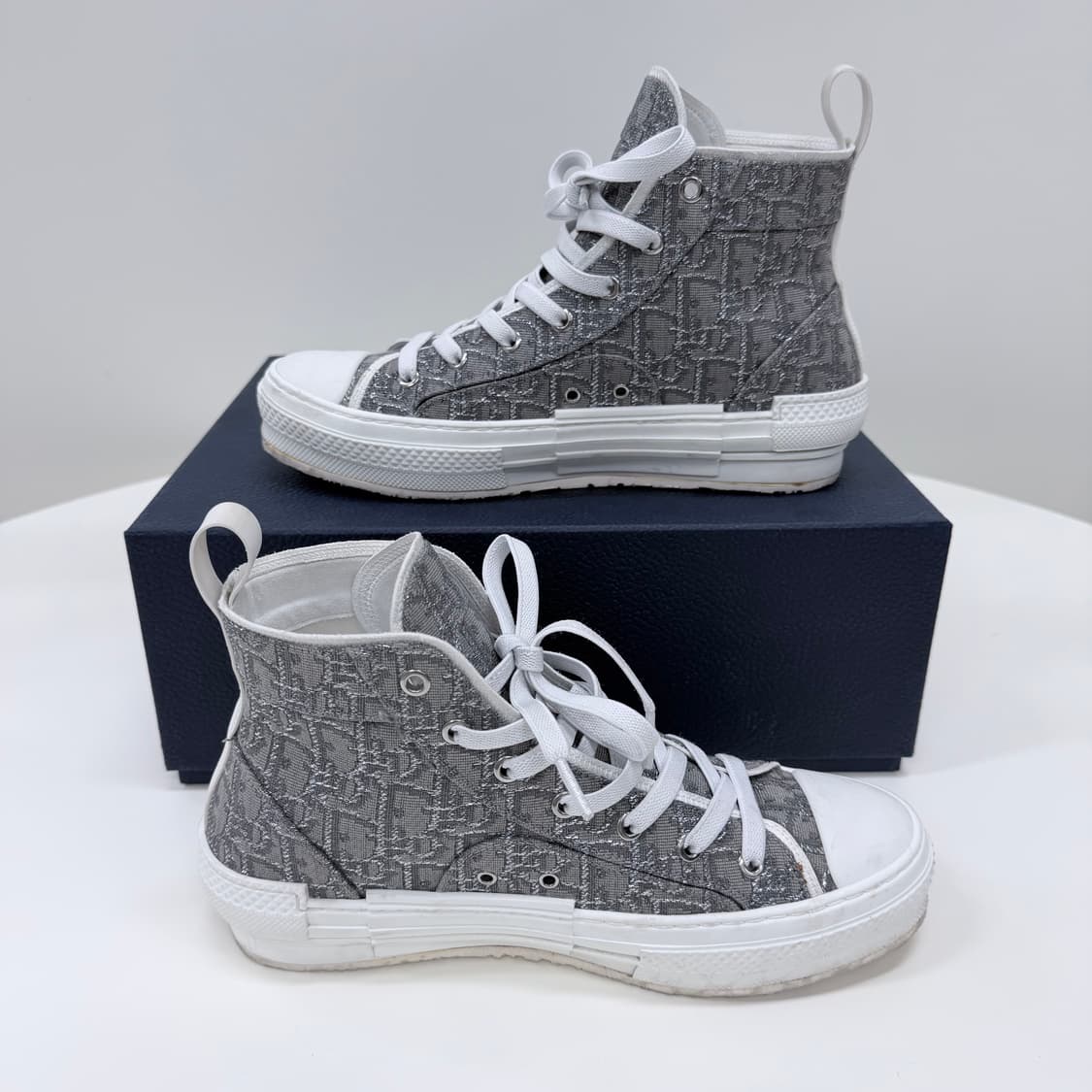 [A급/250] 디올 오블리크 B23 루테늄 하이탑 스니커즈 상품이미지4