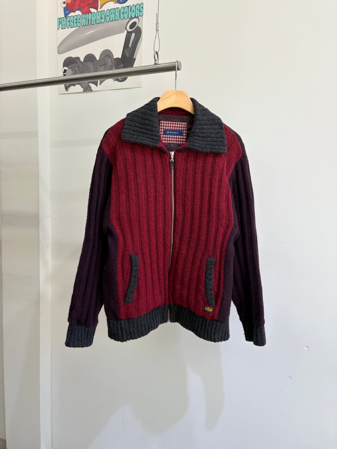 GOLDEN BEAR 니트집업 상품이미지1