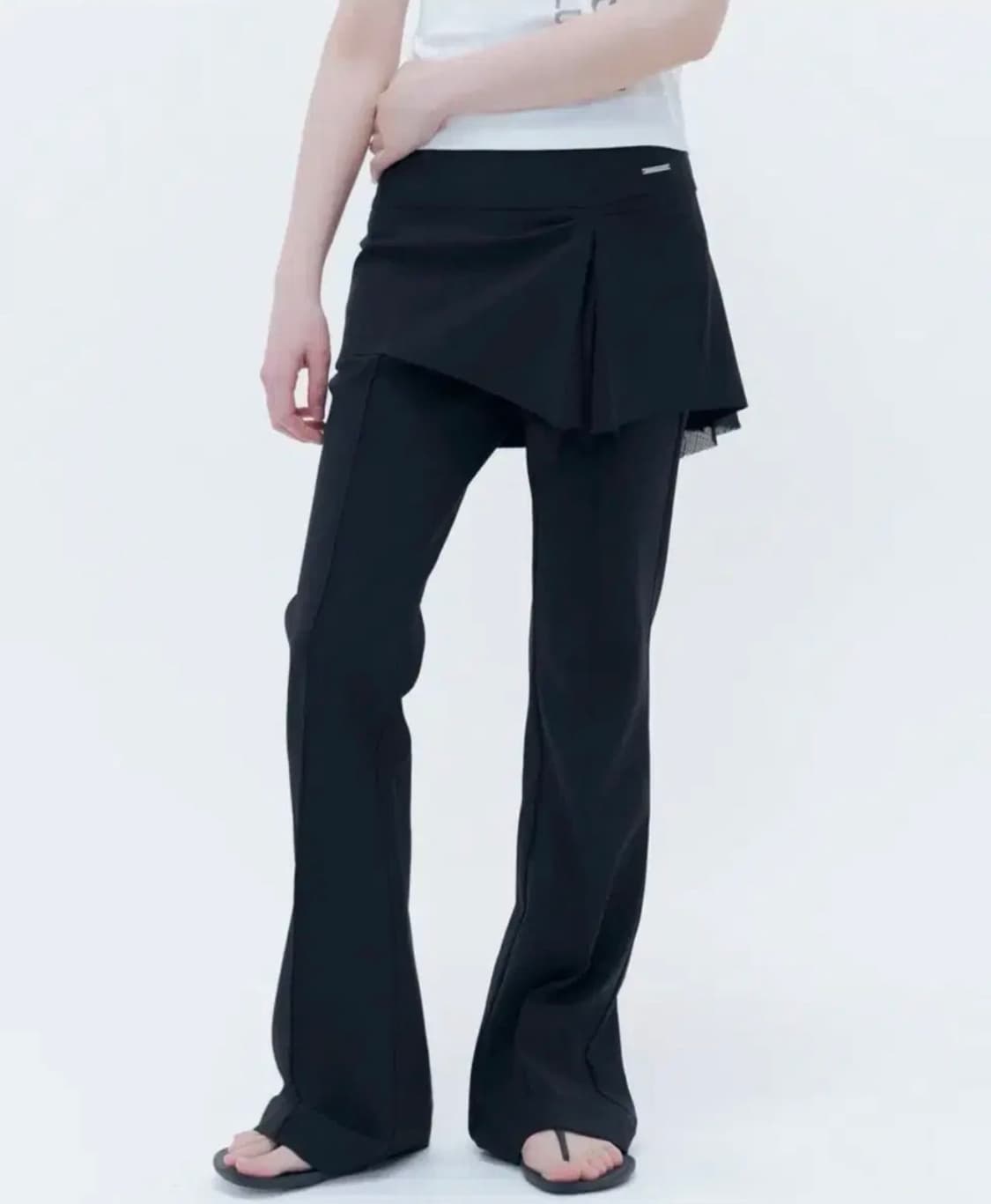 미세키서울 스커트팬츠 Pleats skirt pants BLACK 상품이미지1