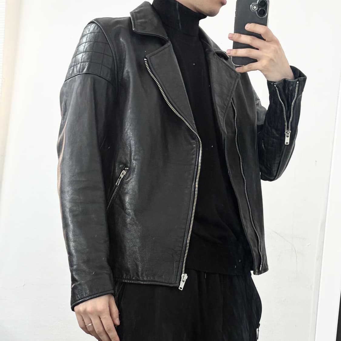 리바이스 Made&Crafted 소가죽 라이더 자켓 상품이미지4