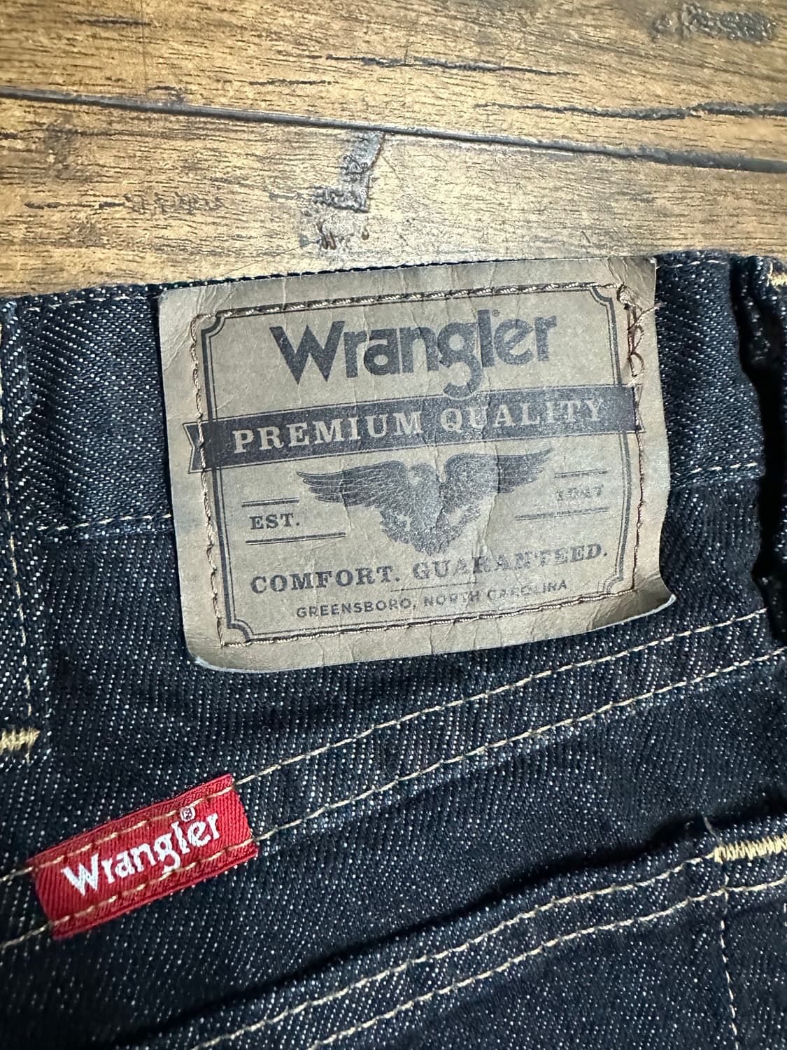 Wrangler 생지 데님 팬츠 34x30 상품이미지7