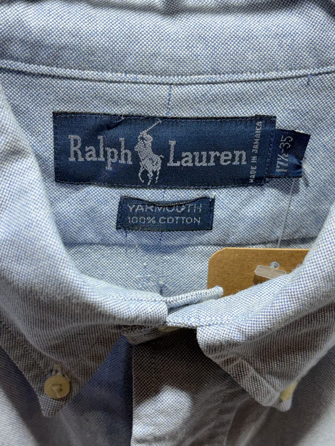 XXL 폴로랄프로렌 YARMOUTH 워시드 블루 코튼 셔츠 상품이미지5