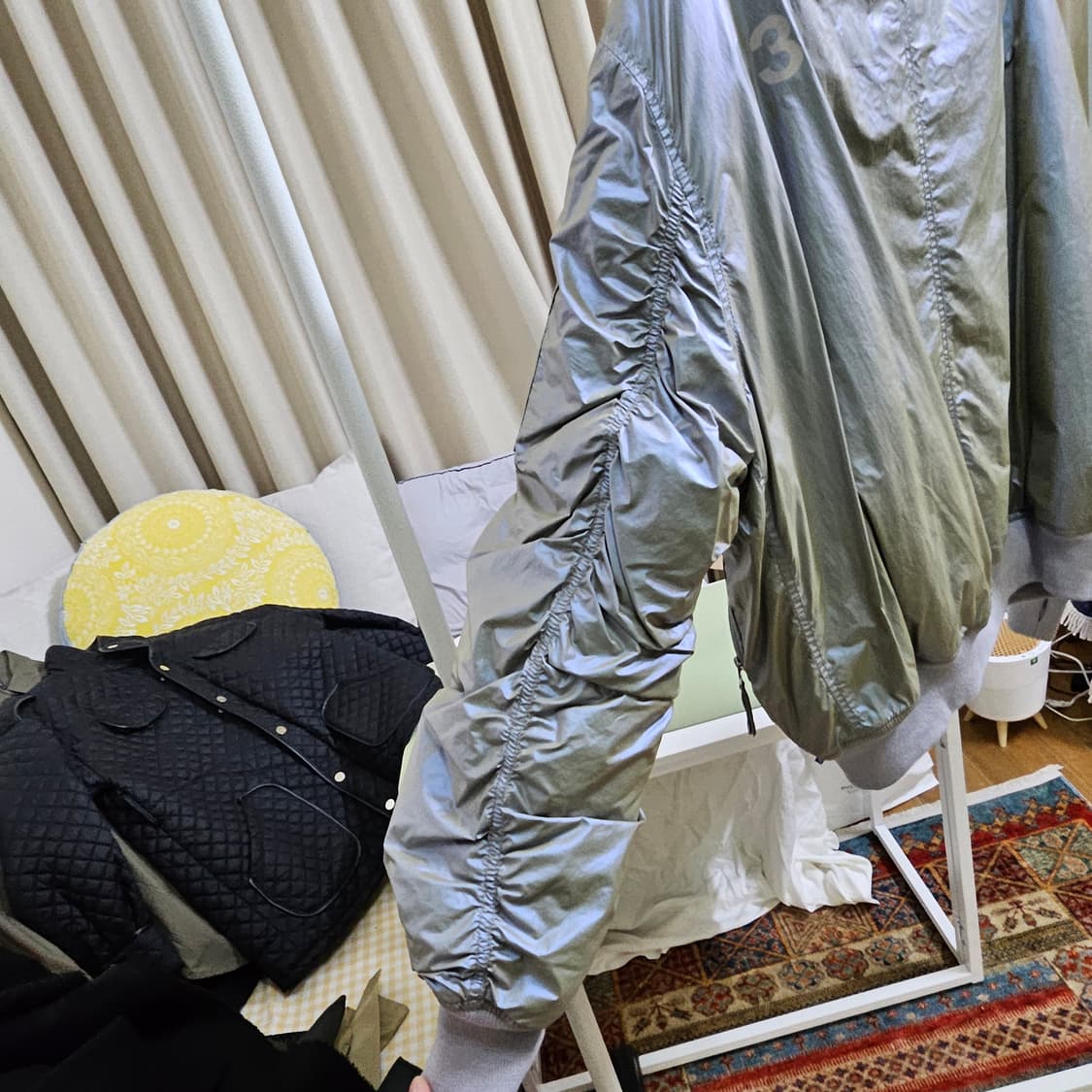 032c 유니크한 컬러 봄버 자켓 / 항공 점퍼 상품이미지7