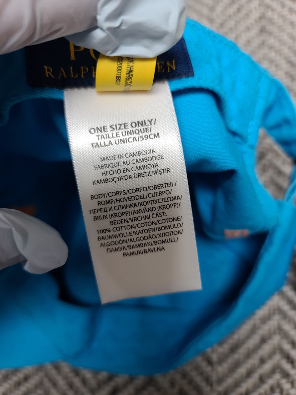 폴로 랄프로렌 볼캡 하늘색 원사이즈 상품이미지7