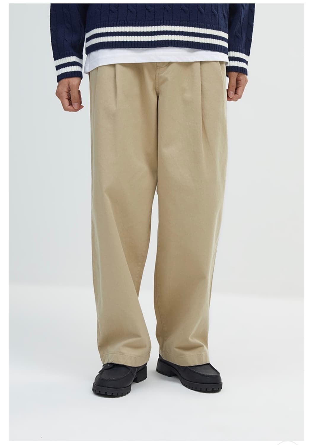 스파오 투턱 와이드 치노팬츠 S 4컬러일괄 상품이미지1