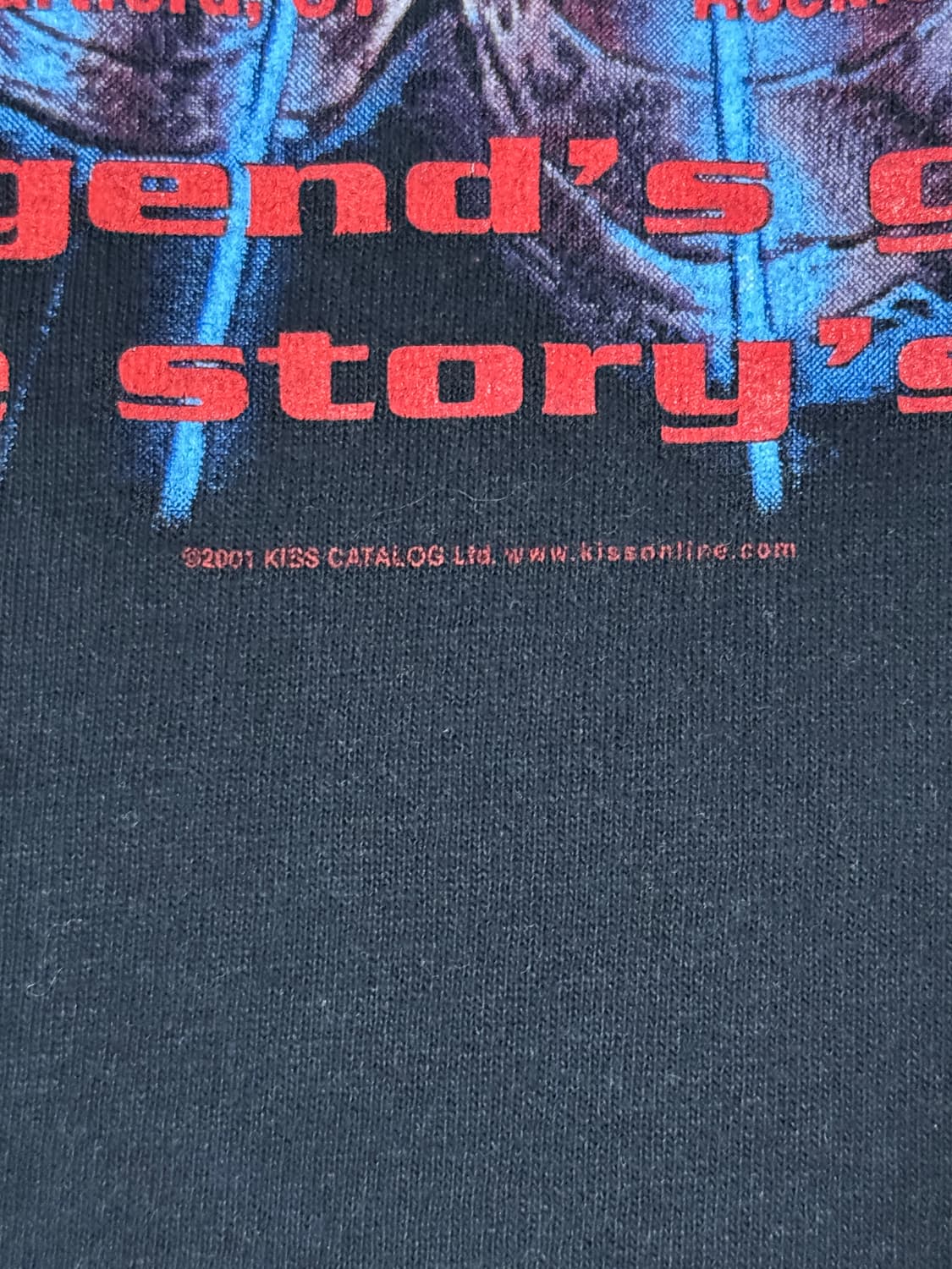 2001 usa KISS 밴드 페어웰 월드 투어 티셔츠 록 상품이미지5