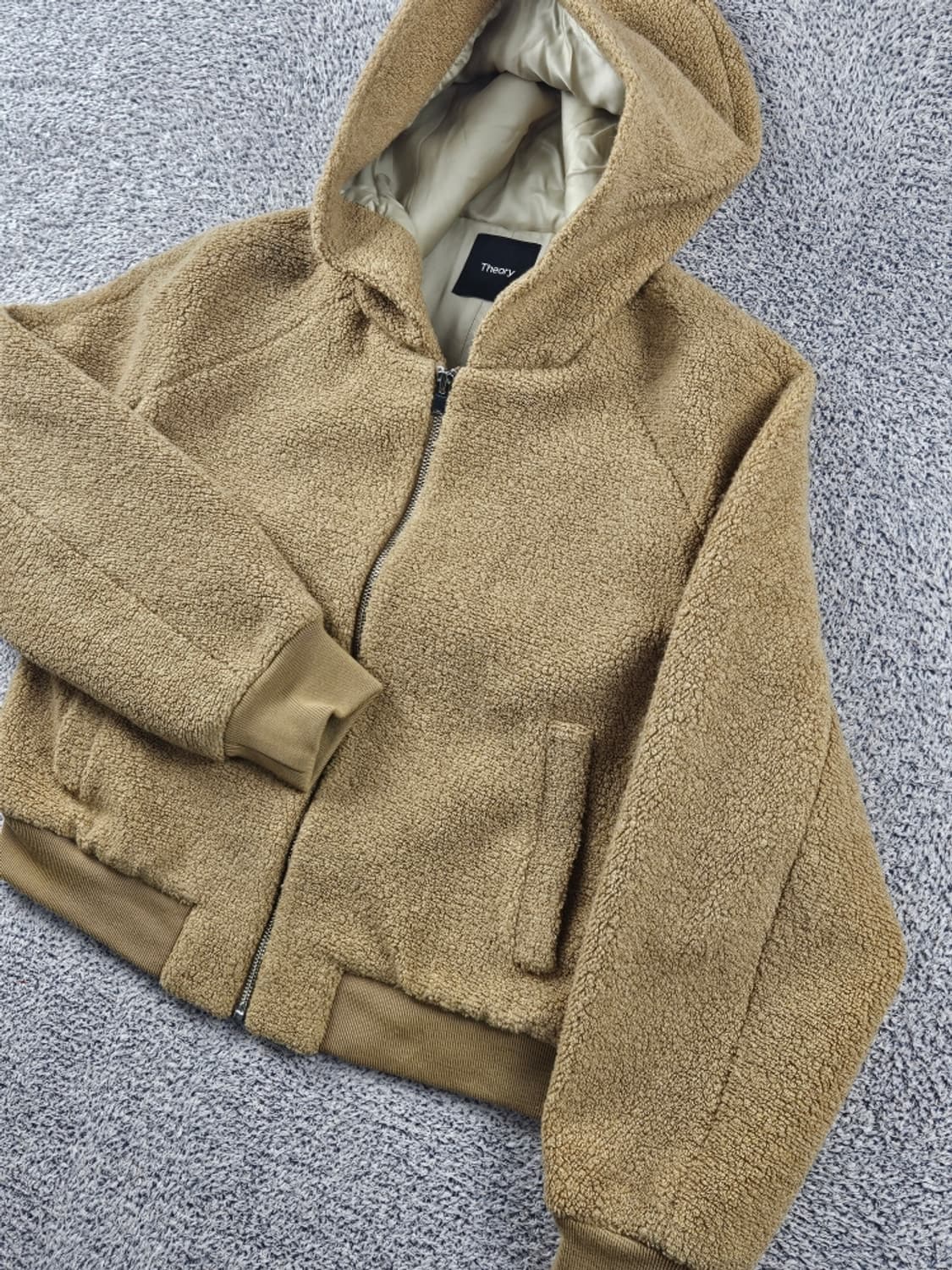 띠어리 부클 플리스 크롭 후드 집업 ( S ) / 11279 상품이미지6