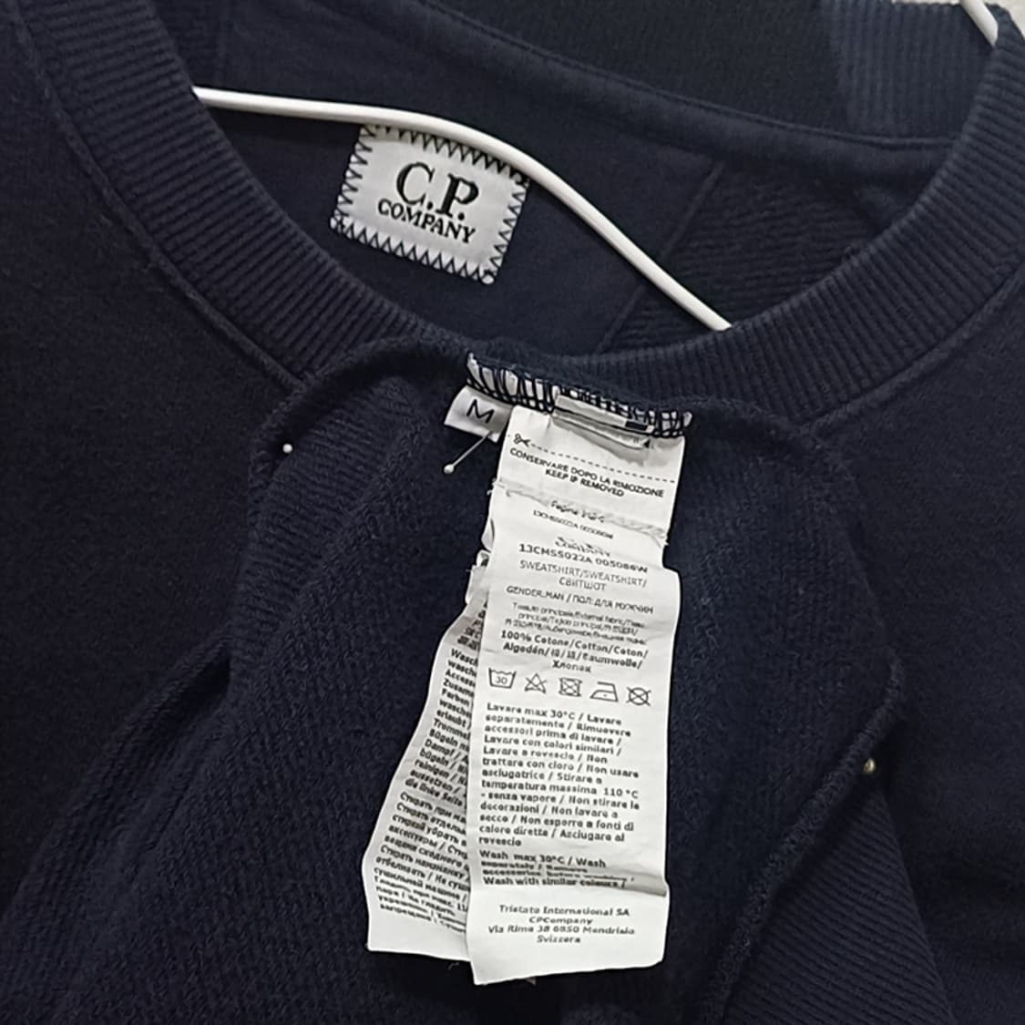 정품 CP 컴퍼니 렌즈 맨투맨 라운드 티 남성 M 봄 가을 사랑봉봉 상품이미지4