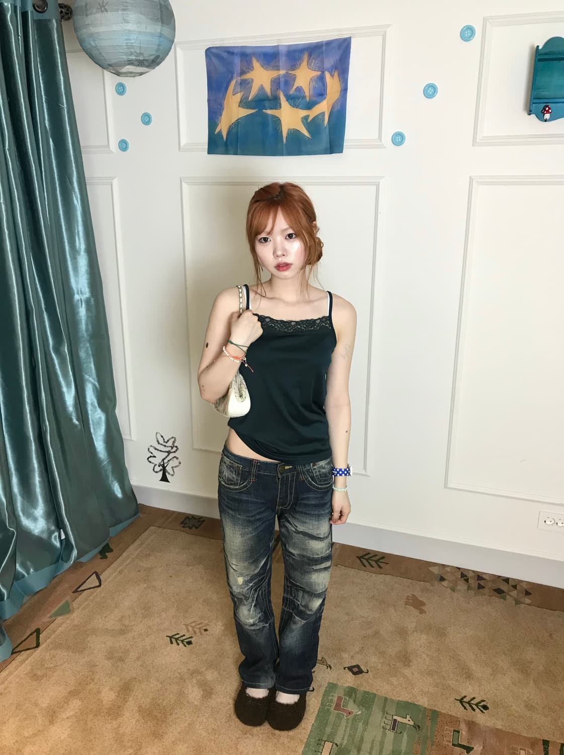 캐주얼하면서도 빈티지한 무드가 드러나는 코디🪴 상품이미지5
