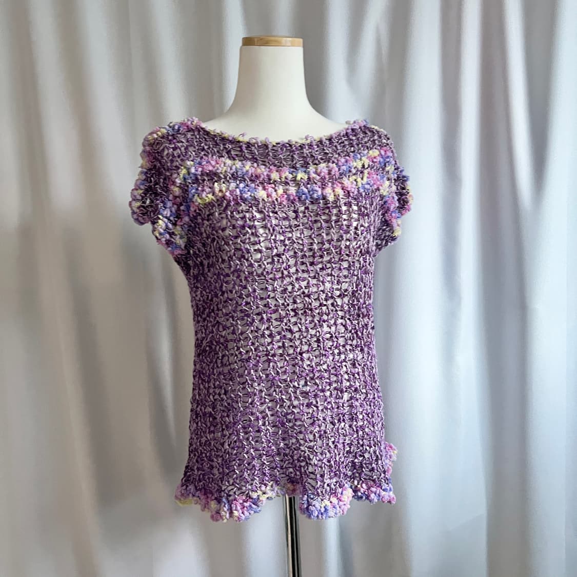 purple handmade knit 상품이미지2