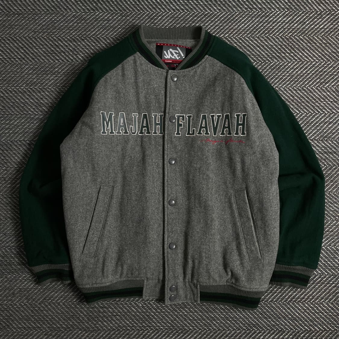 00s 마자플라바 y2k 빅로고 바시티 자켓o 2945 상품이미지1