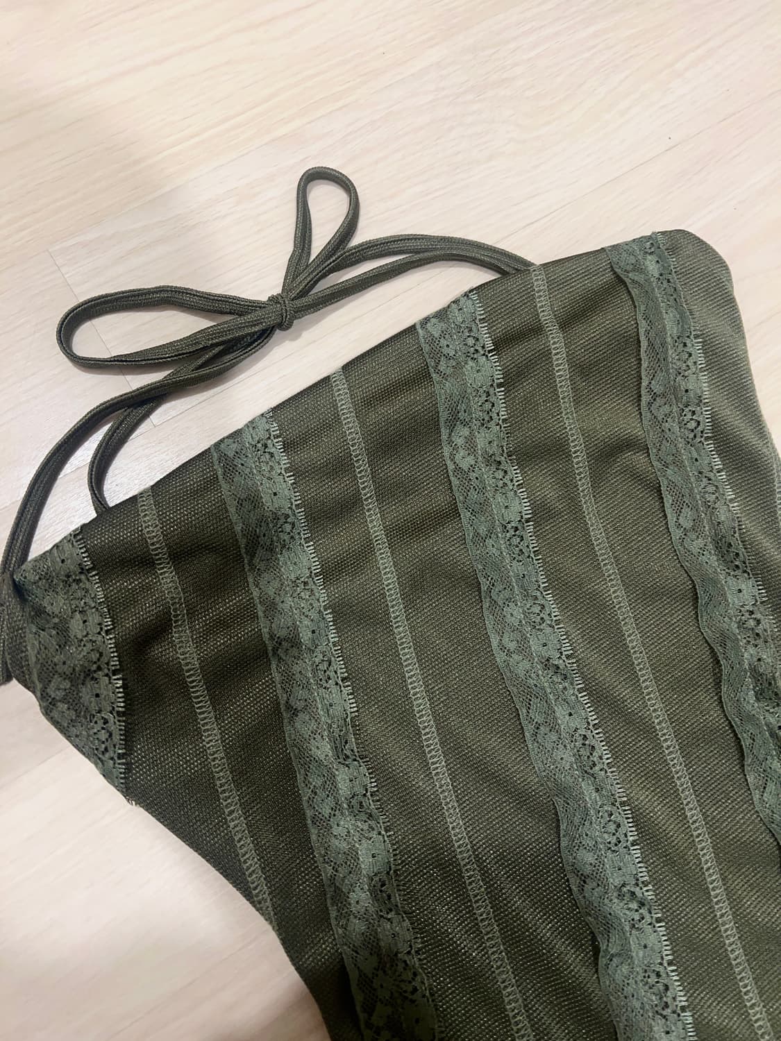 빈티지 딥그린 카키 페어리 원피스 그런지페어리 보헤미안 핀터깔 상품이미지2