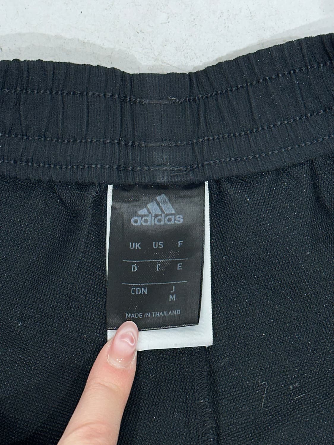 아디다스 블랙 화이트 삼선 트레이닝 팬츠 M 상품이미지7