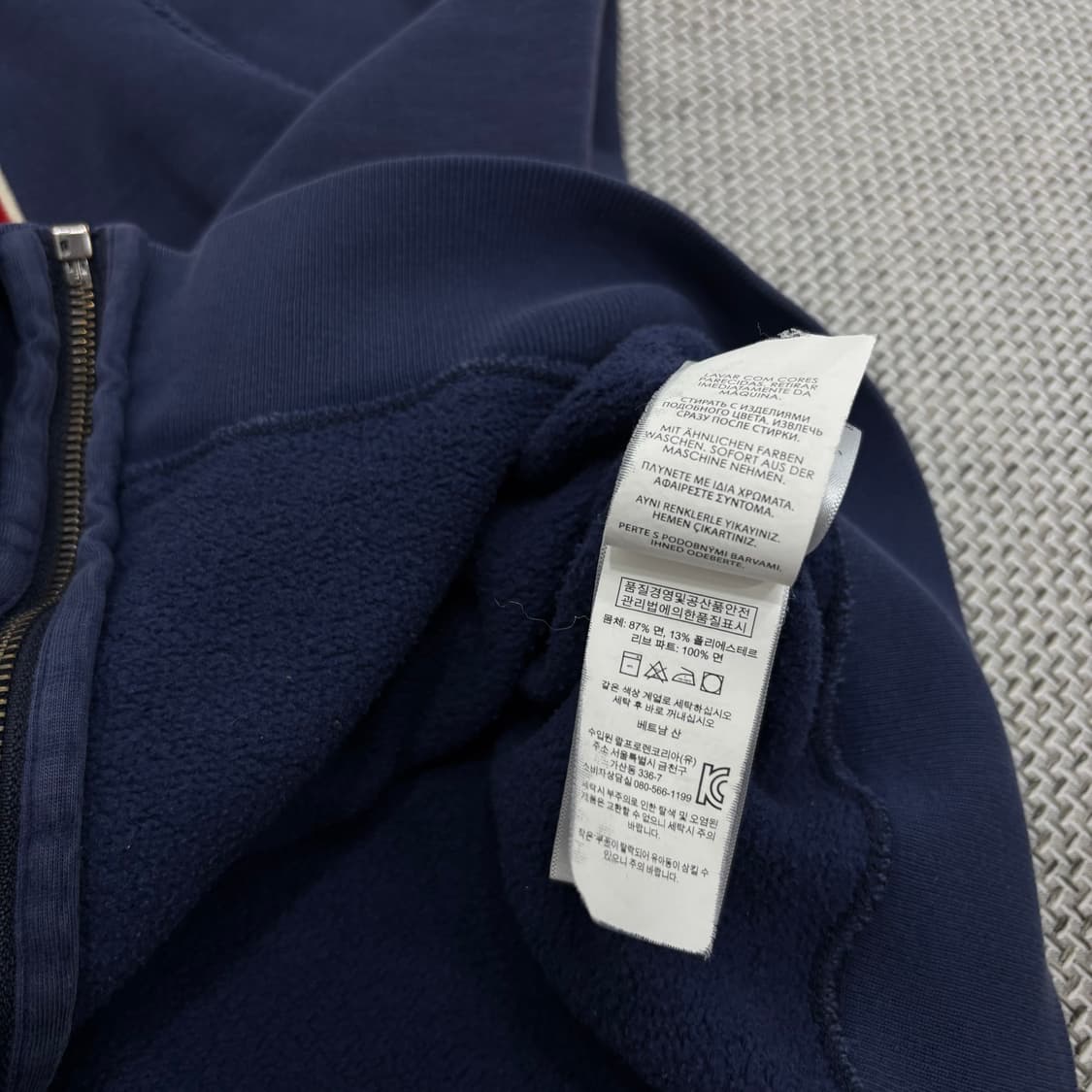 Polo Ralph Lauren 뉴욕 스펠로고 네이비 후드 집업 상품이미지6