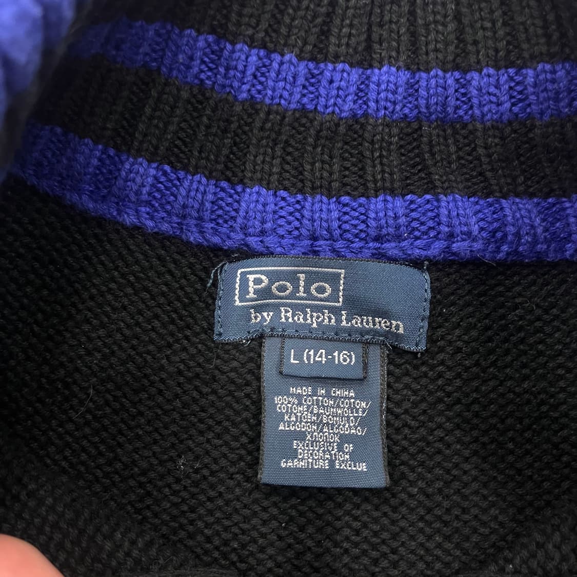 L 폴로 랄프로렌 걸즈 빅포니 하프집업니트 상품이미지4