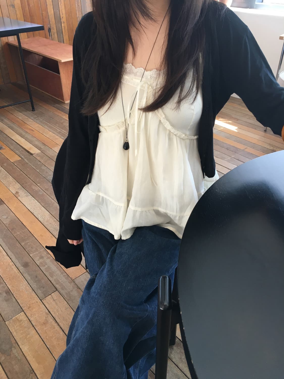 Shine lace sleevless 상품이미지4
